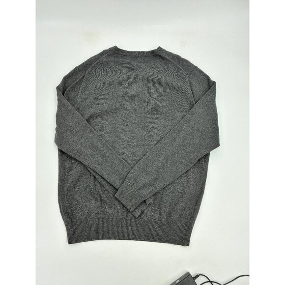 Jos A Bank Mens Size L Gray Traveler Collection V Neck Pullover Knit Sweater - Picture 5 of 5